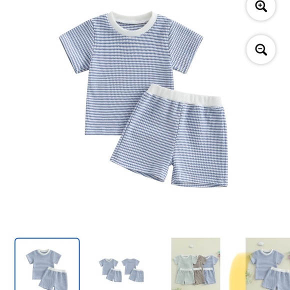 Other - Blue and White Striped Kids' Outfit